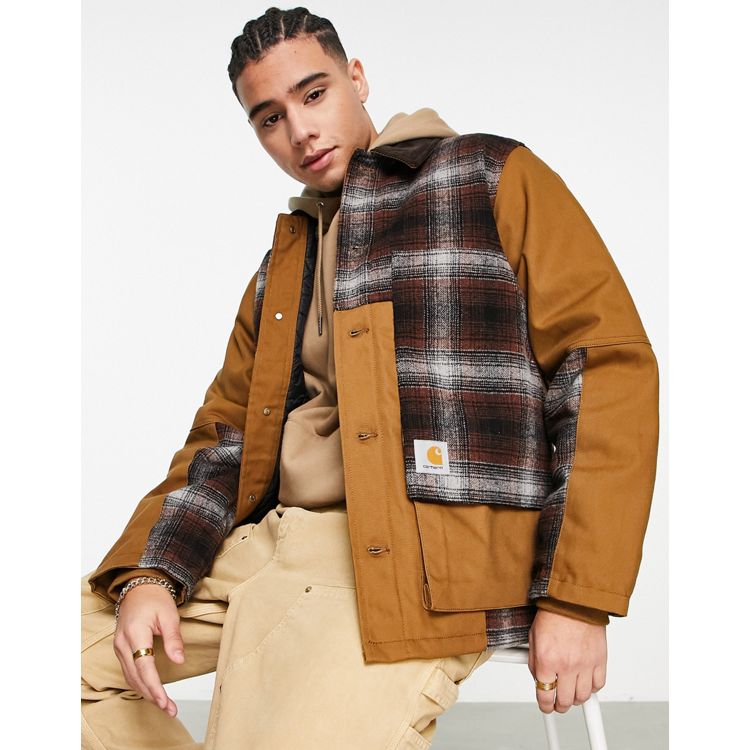 Carhartt WIP Highland check jacket in brown | ASOS