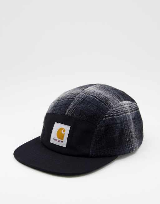 Carhartt WIP - Highland check - Kasket med 6paneler i sort