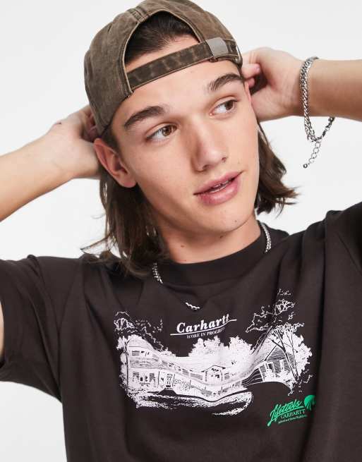 Carhartt WIP – Home Builders – T-Shirt in Braun