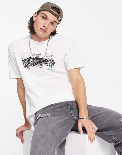 Carhartt WIP - Home Builders - T-shirt in wit