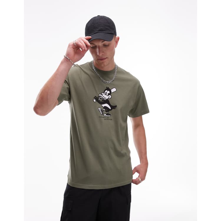 Carhartt WIP home run graphic T-shirt in dark green | ASOS