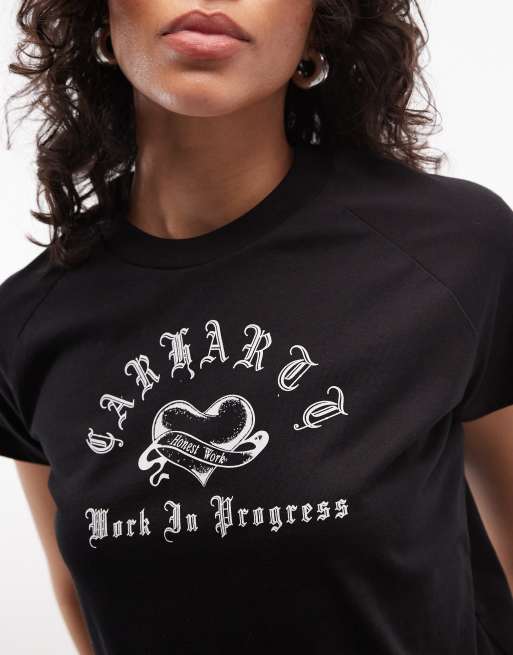 Carhartt WIP honest work t-shirt in black, 3 of 4