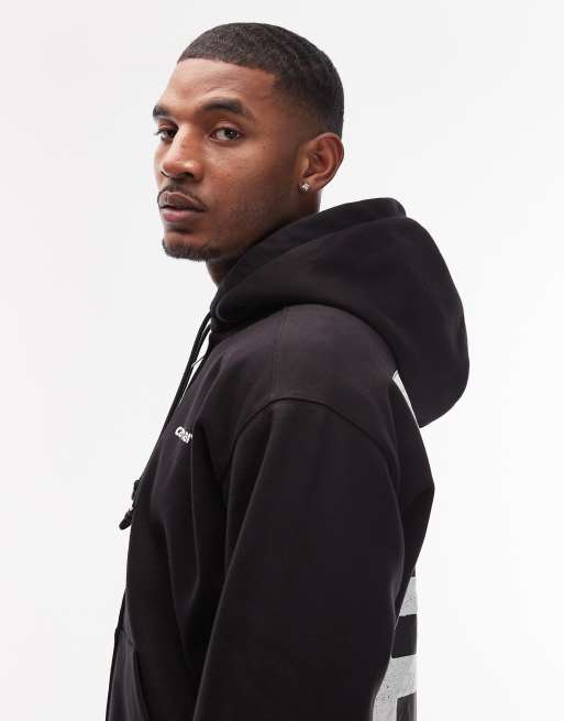Carhartt WIP hooded archive lines oversized zip through hoodie in