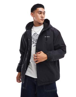 Carhartt WIP Carhartt WIP hooded coach jacket in black