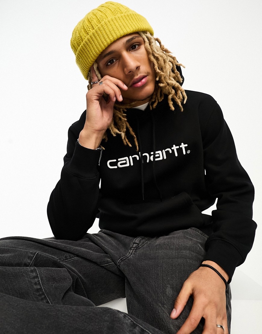 Carhartt WIP hooded sweatshirt in black