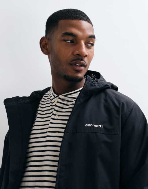 Carhartt WIP hooded zip through Sail jacket in black, 3 of 5