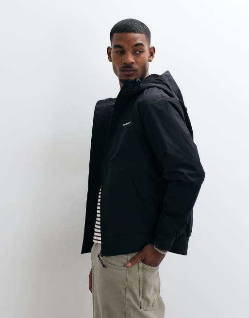 Carhartt WIP hooded zip through Sail jacket in black, 4 of 5