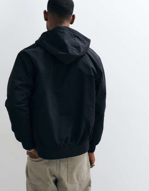 Carhartt WIP hooded zip through Sail jacket in black, 5 of 5