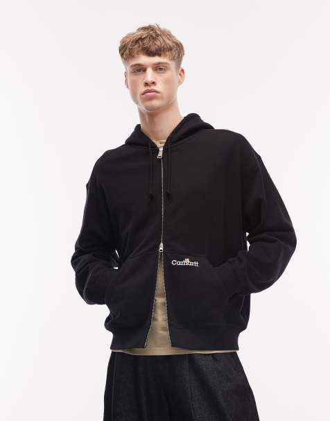 Carhartt WIP - Hoodie met ritssluiting in zwart - view 1