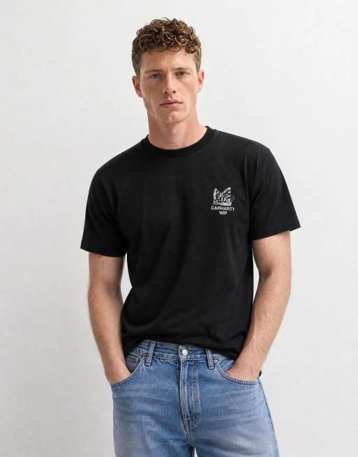 Carhartt WIP Hourglass back print t-shirt in black, 10 of 10