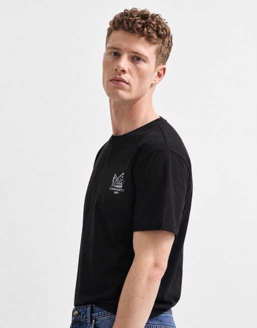 Carhartt WIP Hourglass back print t-shirt in black, 7 of 10