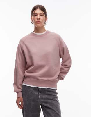 Carhartt WIP - Hudson - Balloon-Fit-Sweatshirt in verblasstem Rosa