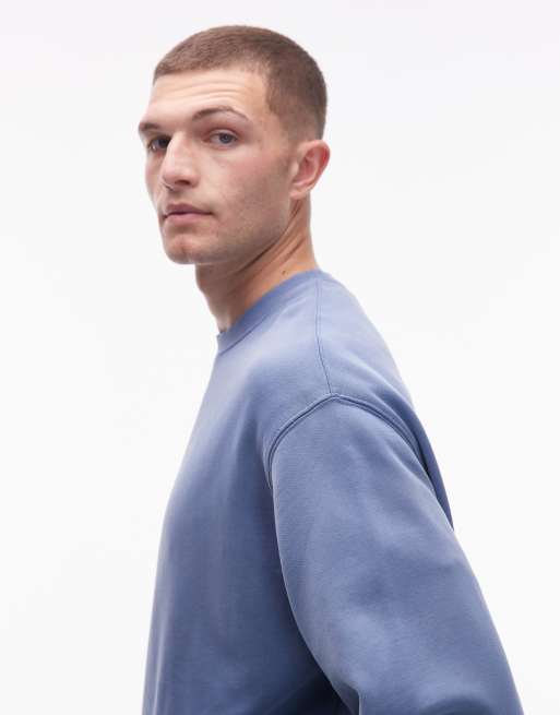 Carhartt WIP - Hudson - Felpa blu lavaggio sfumato, 4 di 5