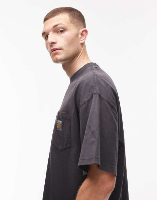 Carhartt WIP - Hudson - Sort T-shirt med lomme, 4 af 5