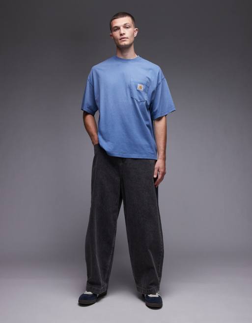 Carhartt WIP - Hudson - T-shirt con tasca blu , 2 di 5