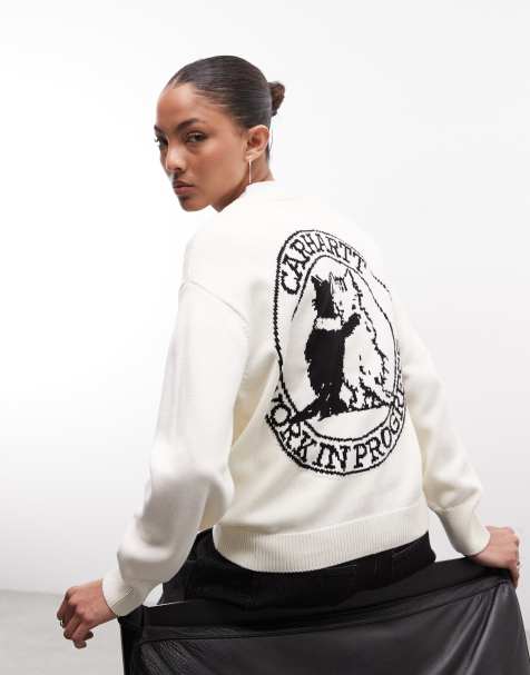 Carhartt WIP - Hugging Cats - Maglione bianco - view 1