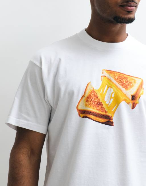 Carhartt WIP - Hvid T-shirt med toastprint, 3 af 5