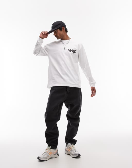 Carhartt WIP - Industry - T-shirt met lange mouwen in wit, 4 van 4