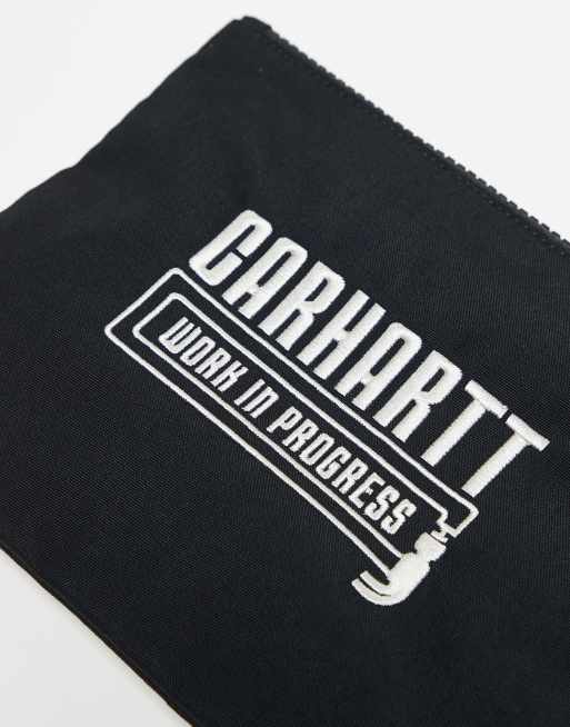 Carhartt WIP industry zip wallet in black