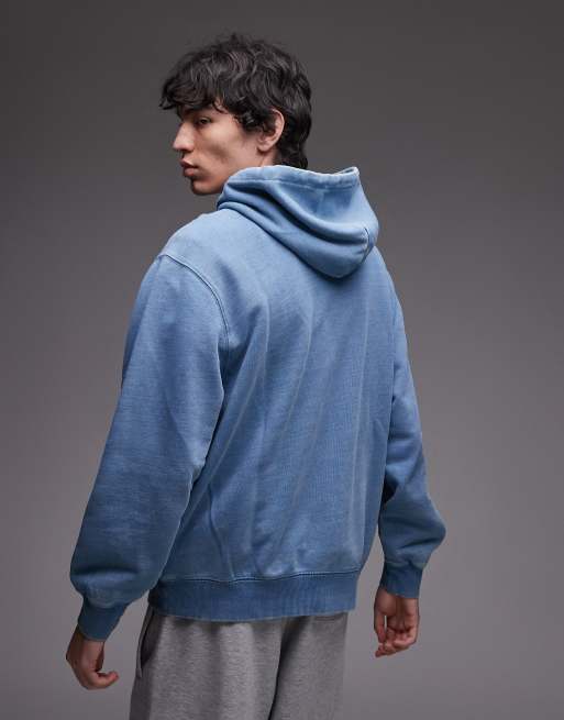 Carhartt WIP ingo heavyweight hoodie in light blue, 3 of 4
