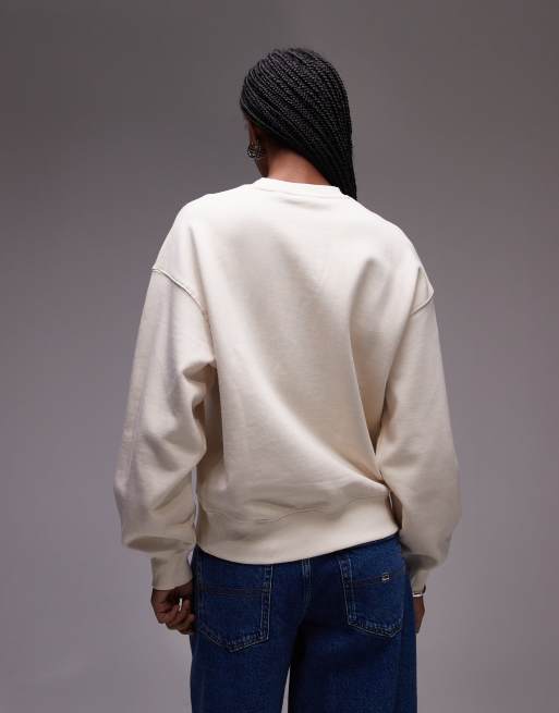 Carhartt WIP – Ingo – Kremowa bluza z sercem z logo, 3 z 4