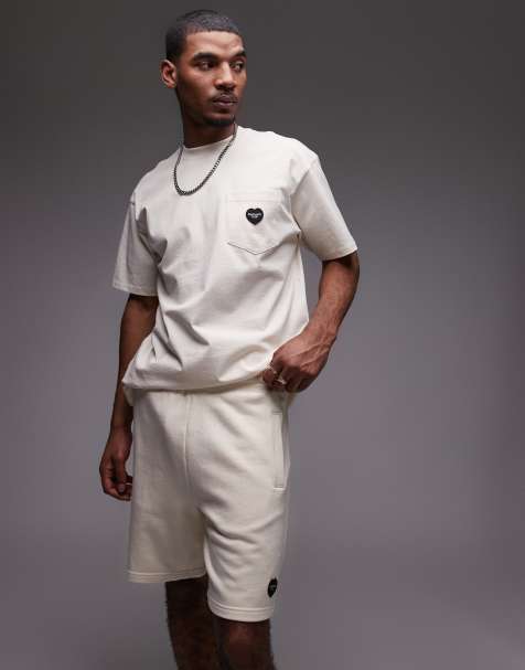 Carhartt WIP - Ingo - Sweatshort in gebroken wit - view 1