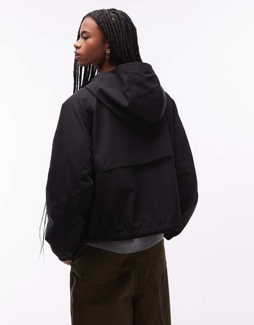 Carhartt WIP - Iwan - Chaqueta negra impermeable con capucha, 4 de 4