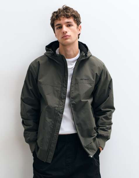 Carhartt WIP Jacke Sail mit Kapuze und Reißverschluss in Khaki - view 1