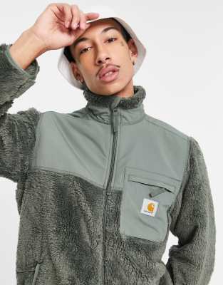 Carhartt WIP Carhartt WIP jackson pile zip through sweatshirt in green