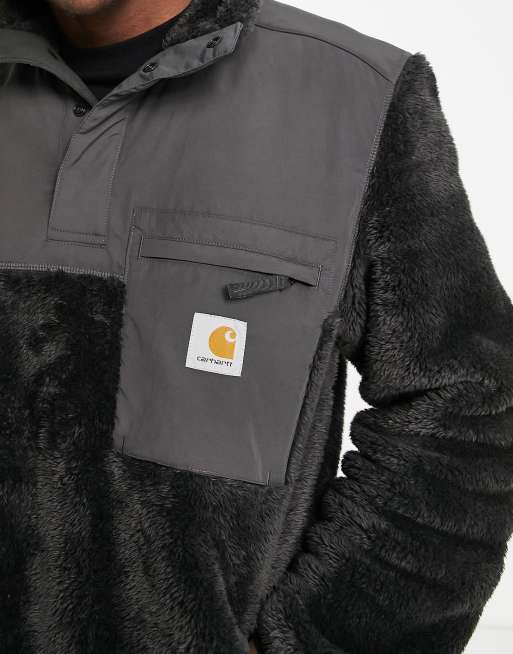 Carhartt WIP – Jackson – Sweatjacke aus Flor-Fleece in Schwarz, 4 von 4