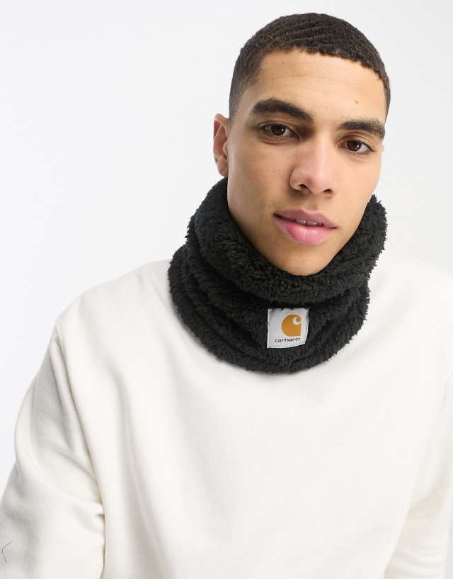 Carhartt WIP jackston neck warmer in black