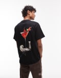 [Carhartt WIP] Carhartt WIP jake garcia loose fit motif t-shirt in black S BLACK