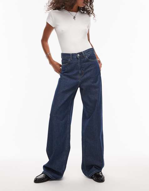 Carhartt WIP - Jane - Blå jeans med brede ben - view 1