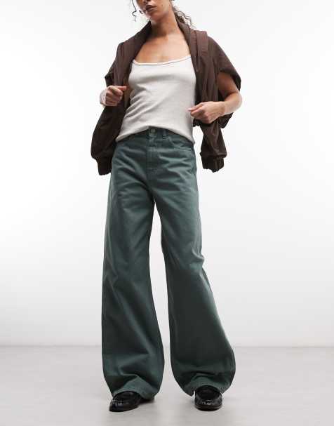 Carhartt WIP - Jane - Jean ample - Kaki - view 1