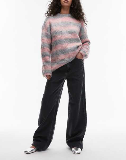 Carhartt WIP – Jane – Weit geschnittene Denim-Jeans in Schwarz - view 1