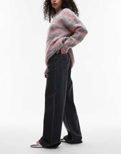 Carhartt WIP Jane wide leg denim jeans in black, 2 of 5
