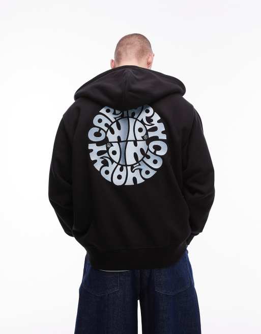 Carhartt WIP – Jazz – Czarna bluza z kapturem i grafiką