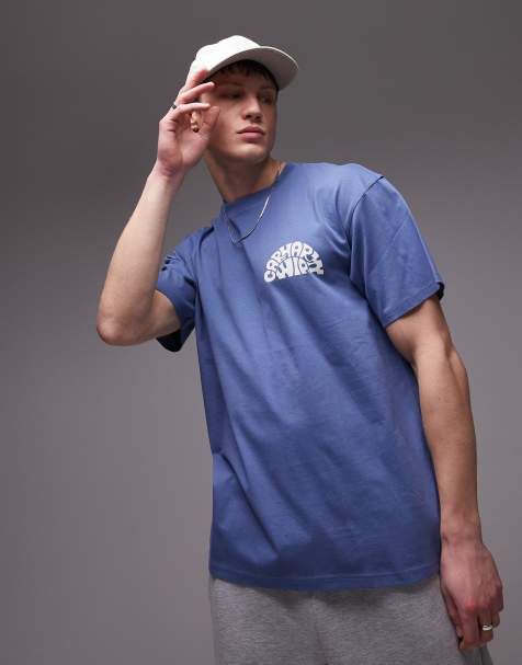Carhartt WIP - Jazzy - T-shirt blu con grafica - view 1