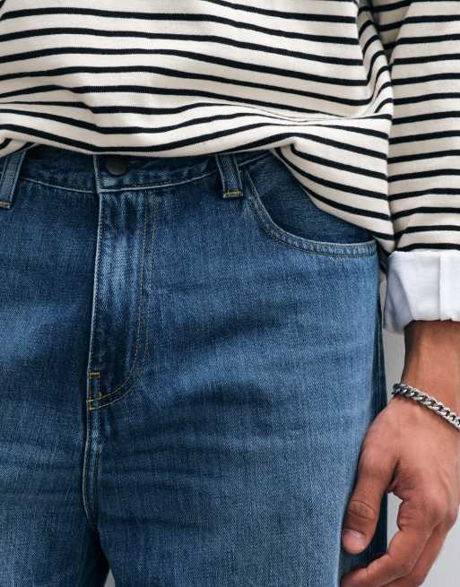 Carhartt WIP jean Aaron coupe regular fuselée bleu foncé délavé, 5 de 5