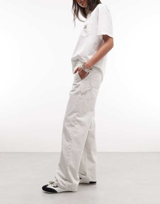 Carhartt WIP jean coupe droite relaxed Mercer à rayures grises, 3 de 5