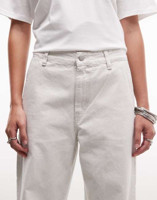 Carhartt WIP jean coupe droite relaxed Mercer à rayures grises, 5 de 5