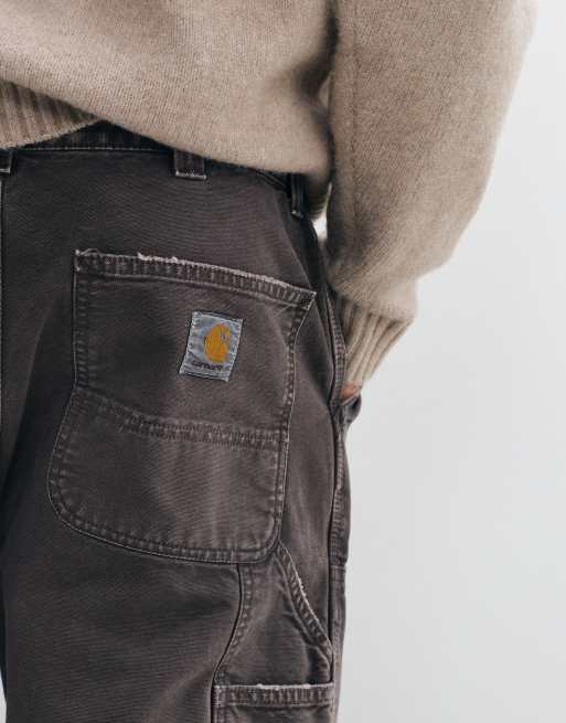 Carhartt WIP jean loose fit OG à double genou en délavage marron tabac, 5 de 5