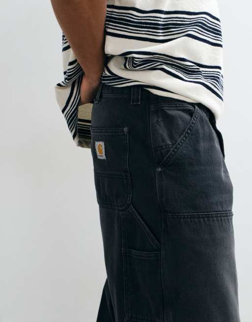 Carhartt WIP jean loose fit OG Double Knee noir délavé avec abrasions, 3 de 5