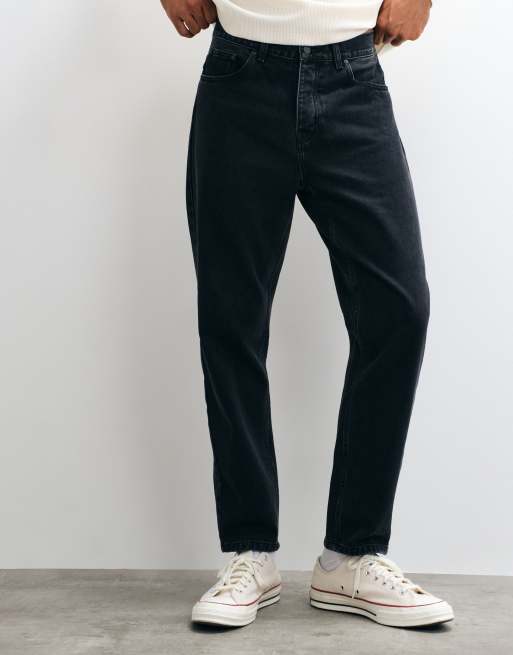 Carhartt WIP jean Newel coupe décontractée fuselée délavé noir, 3 de 5