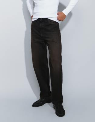 Carhartt Wip Uomo Nero Men S Aaron Pants (Tobacco Used Wash) - Immagine 9