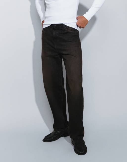 Carhartt WIP jeans Aaron tapered regular fit lavaggio nero sporco, 2 di 5