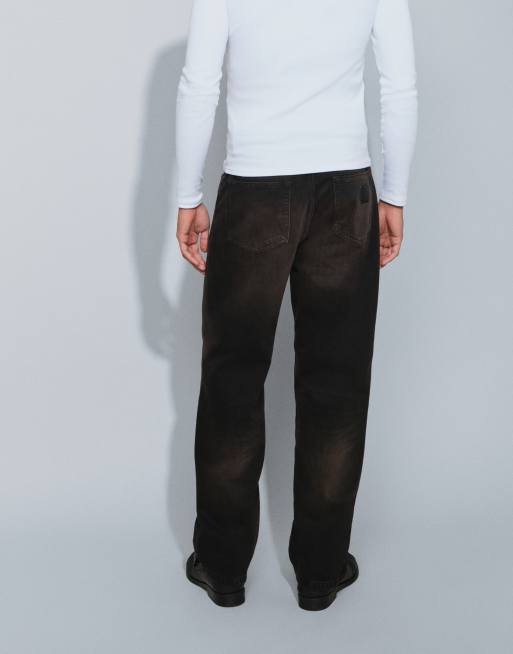 Carhartt WIP jeans Aaron tapered regular fit lavaggio nero sporco, 3 di 5