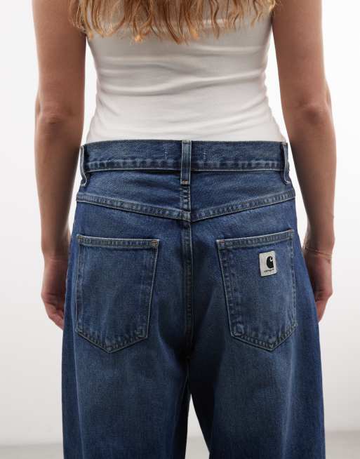 Carhartt WIP jeans Brandon baggy fit dritto ampio lavaggio blu medio, 4 di 5
