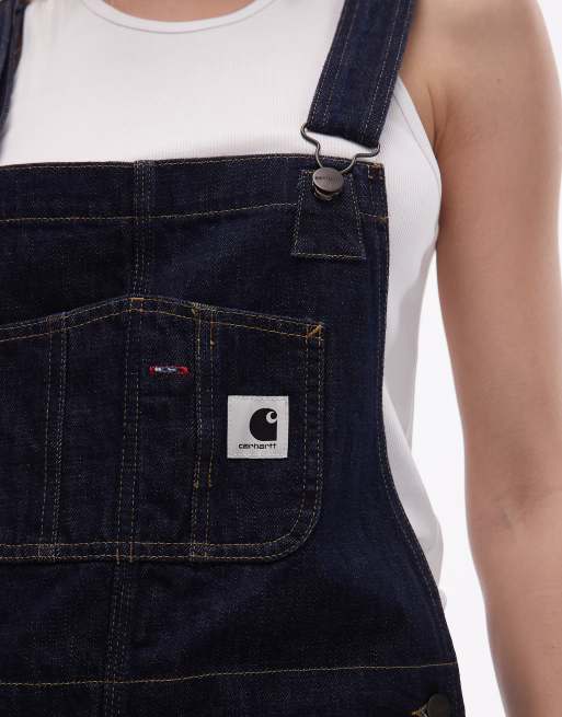 Carhartt WIP – Jeans-Latzhose in verwaschenem Blau, 4 von 4