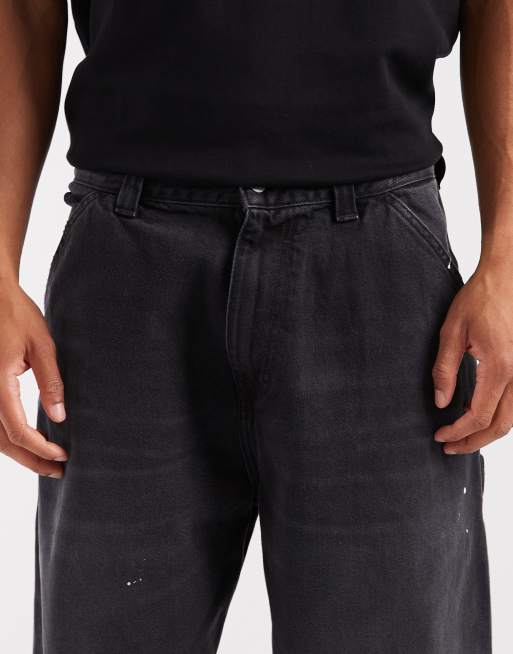 Carhartt WIP jeans loose fit OG Single Knee lavaggio nero, 5 di 5